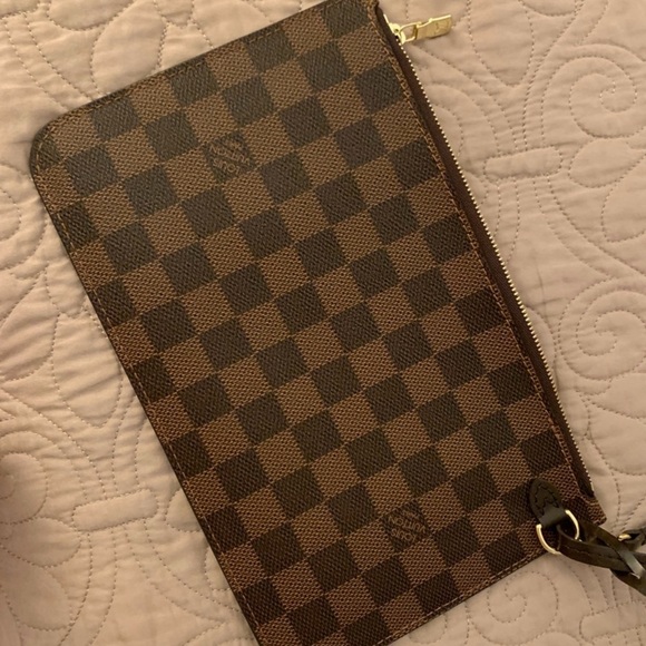 Authentic Louis Vuitton NEW damier ebene Neverfull GM pouch - Picture 4 of 12